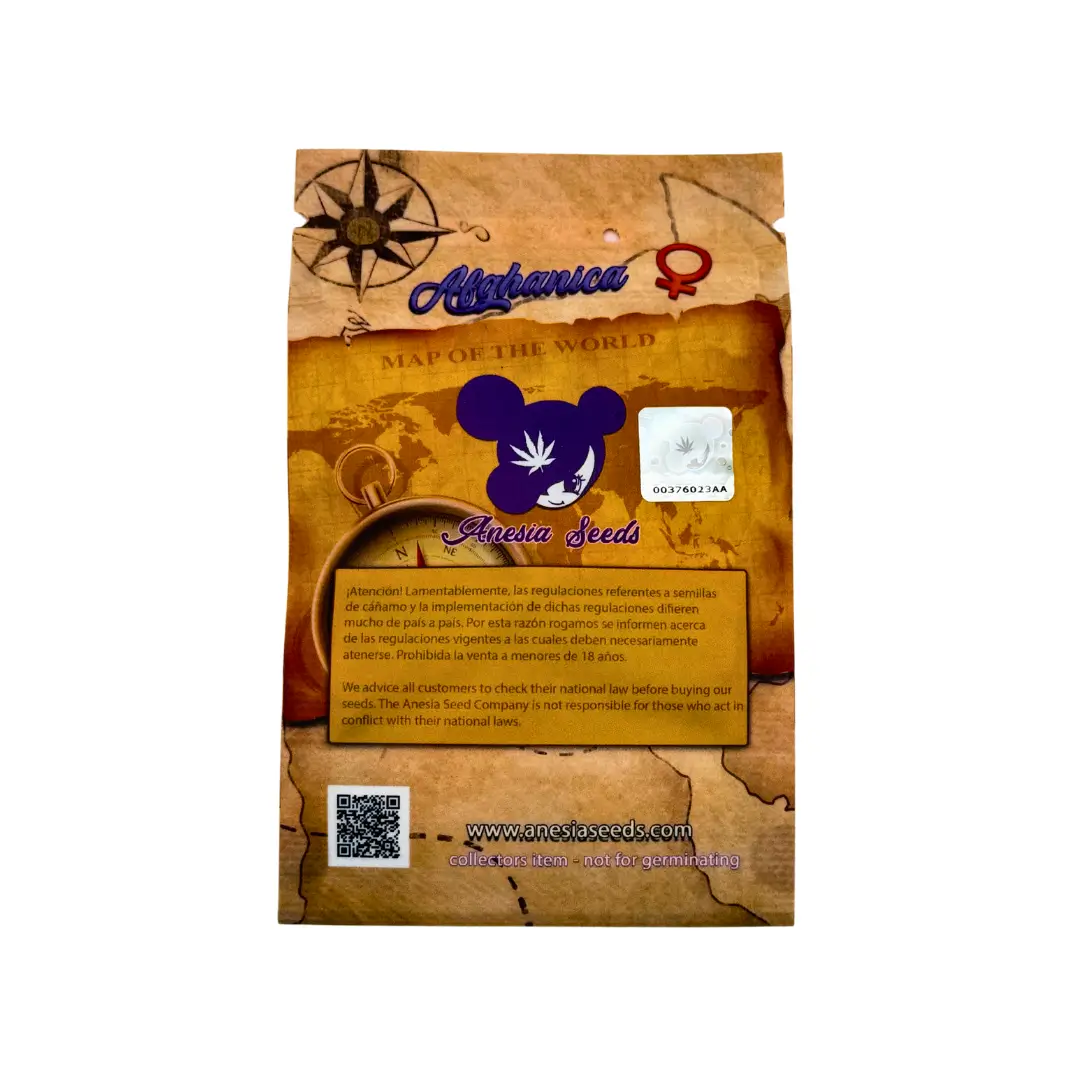 Anesia Seeds Afghanica Verpackung Rückseite