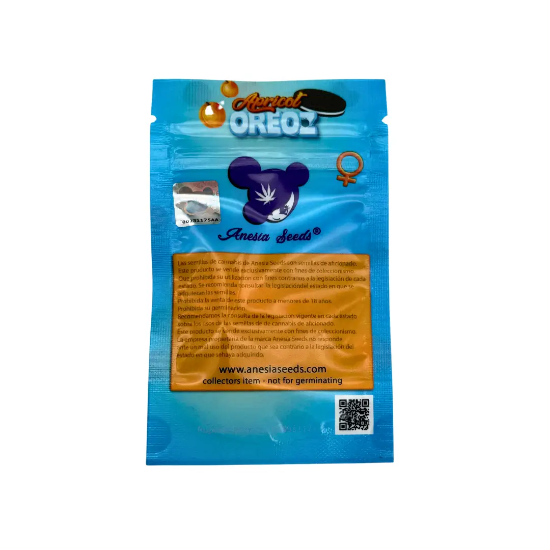 Anesia Seeds Apricot Oreoz Verpackung Rückseite