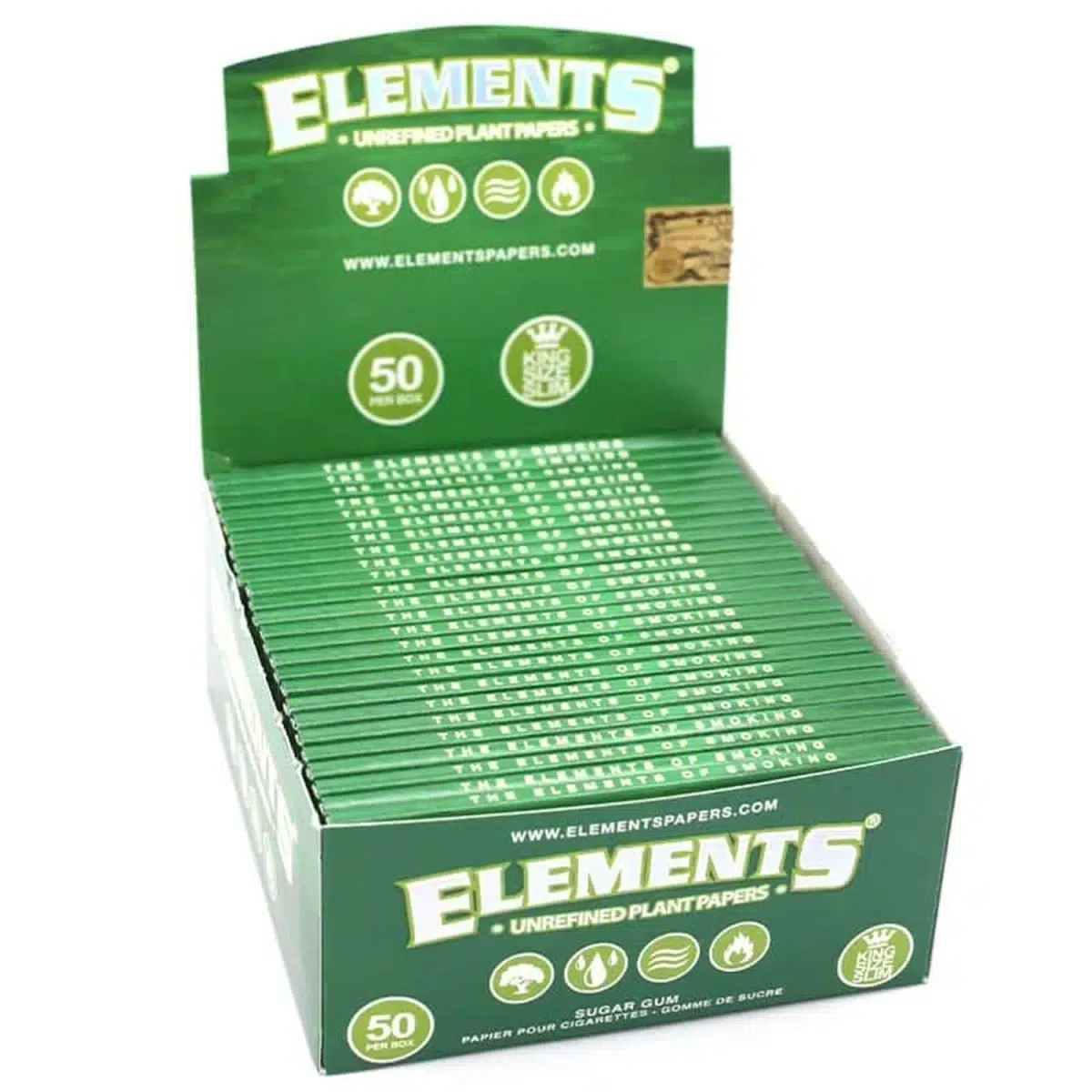 Elements Green Papers King Size Slim 32 Blatt – Bild 4