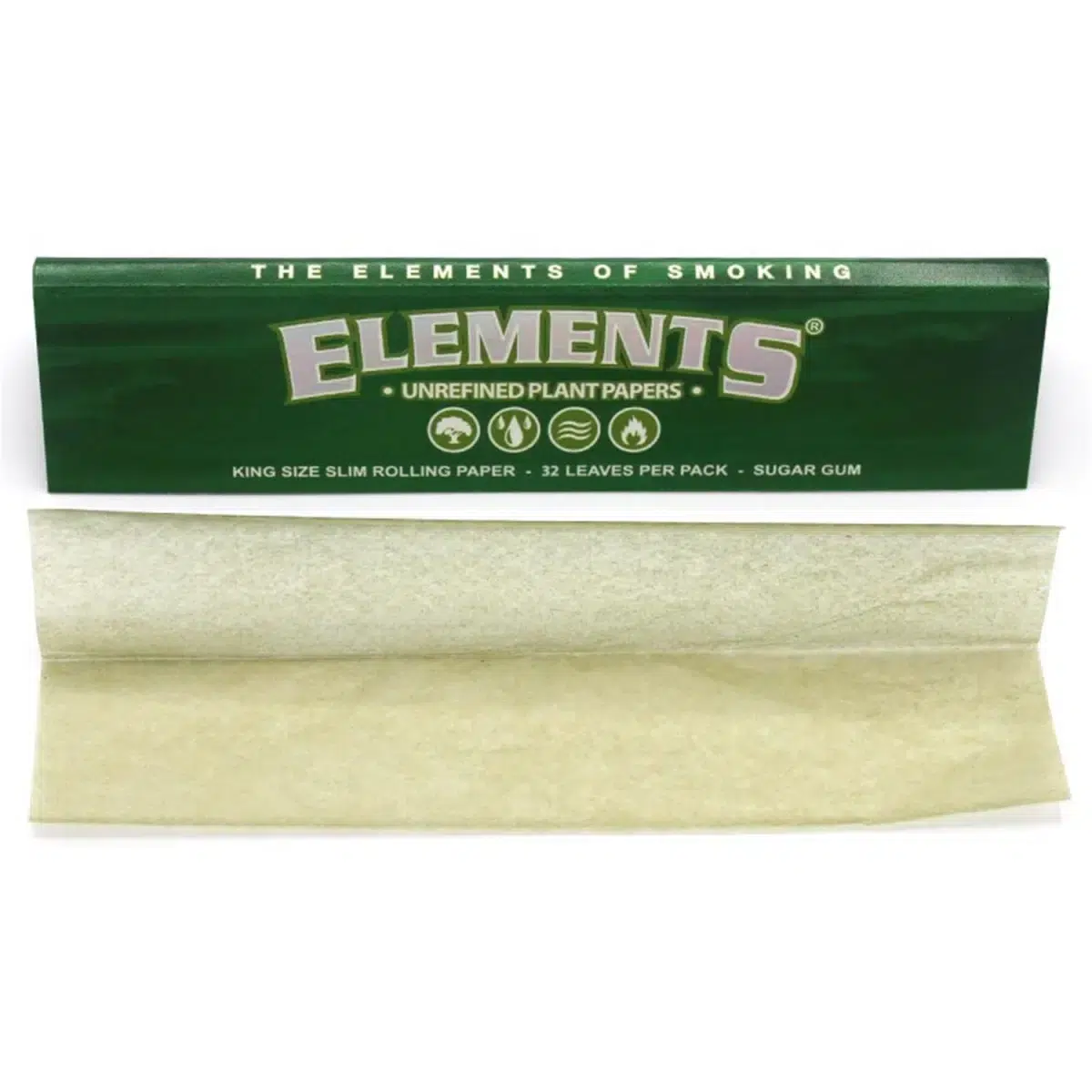 Elements Green Papers King Size Slim 32 Blatt 2