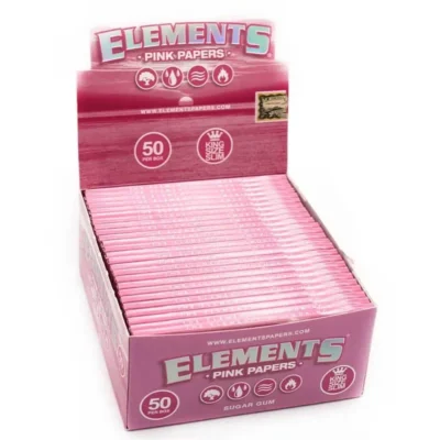 Elements Pink Papers King Size Slim 32 Blatt