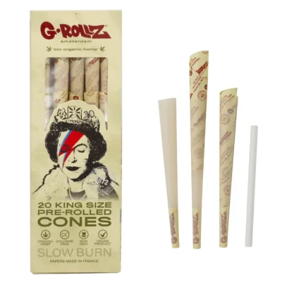 G-Rollz Banksy Graffiti Lizzie Stardust Unbleached – Pre Rolled KS – 20er Pack