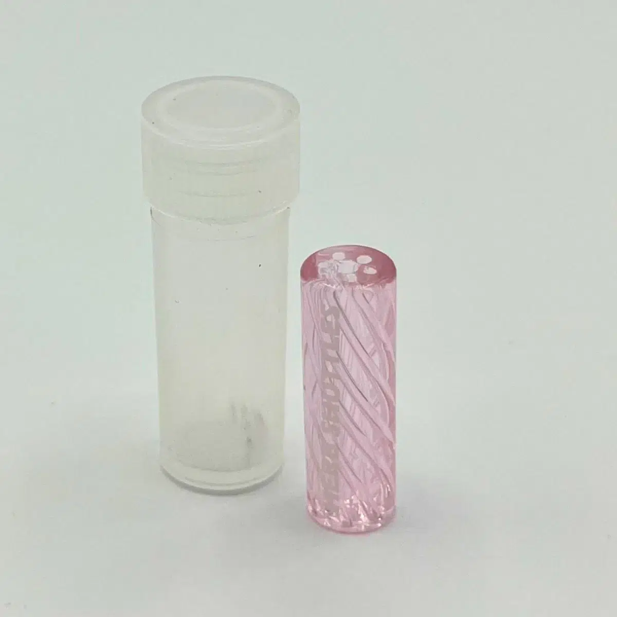 Herb Shuttles Glas Tip Spiral 10mm Pink