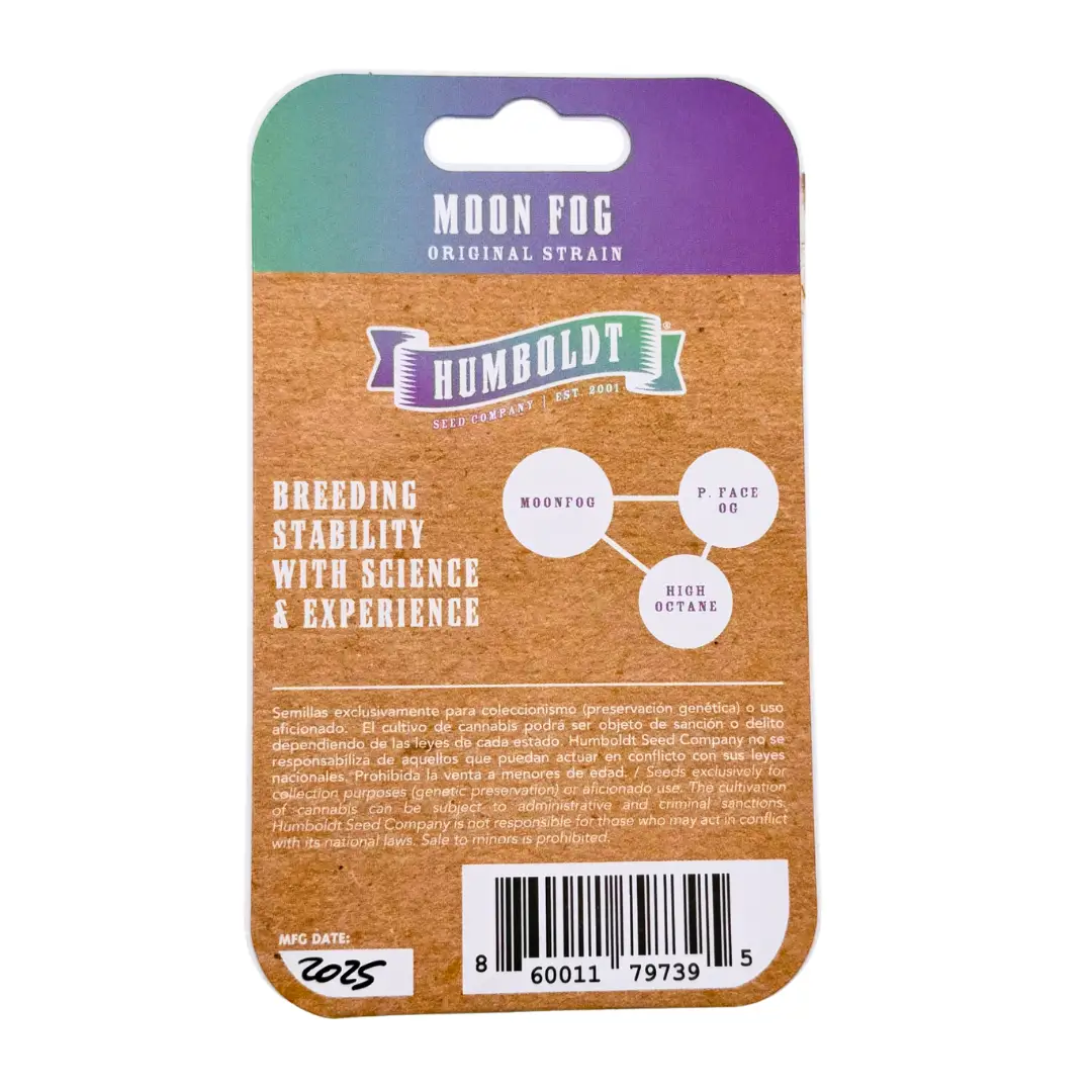 Humboldt Seed Co Moon Fog Verpackung hinten