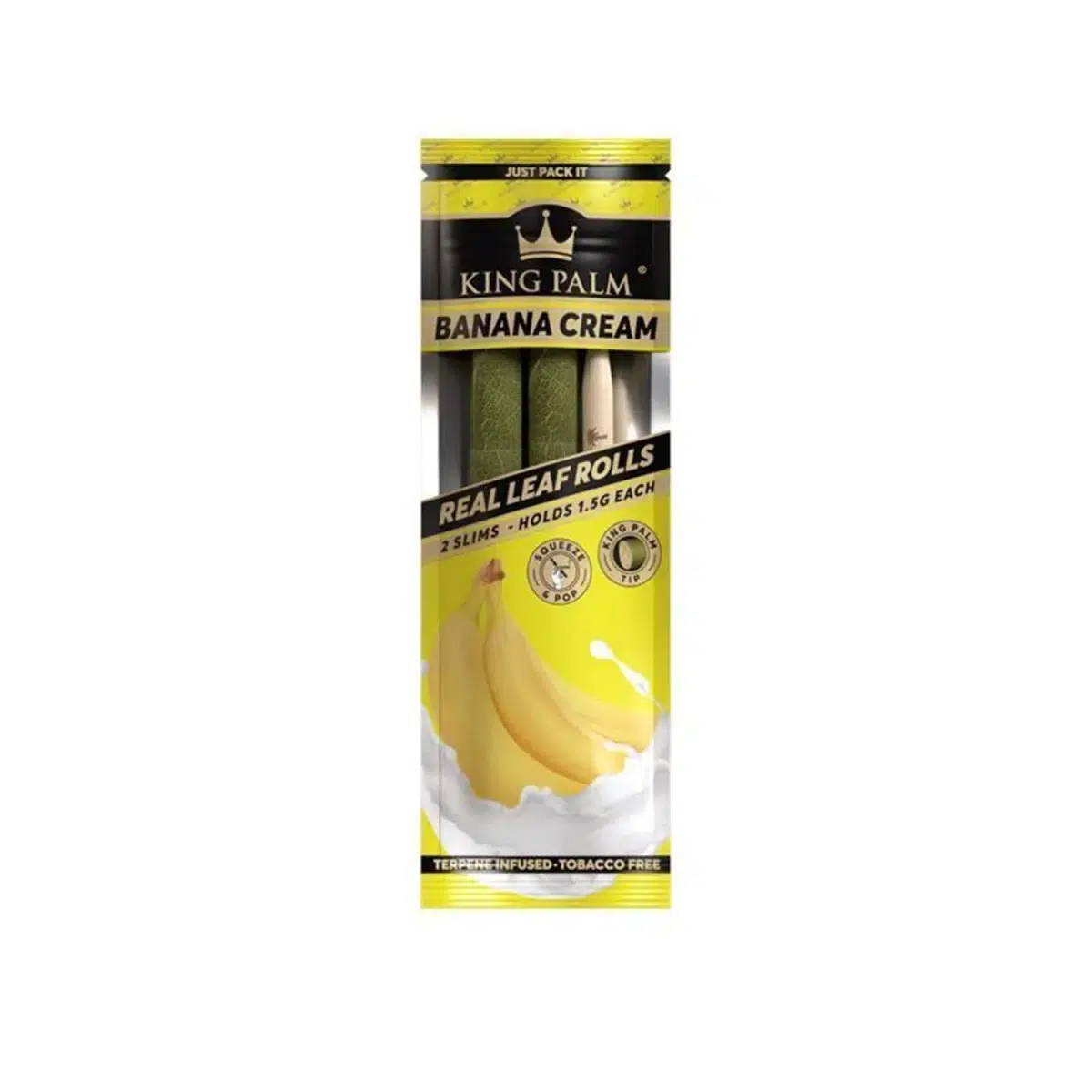 King Palm 2 Slim Rolls Banana Cream (1