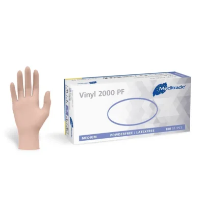 Meditrade Vinyl 2000 PF Handschuhe Latexfrei Größe M – 100 Stück