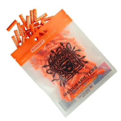 Medusafilters Aktivkohlefilter 6mm Sunset – 100 Stück