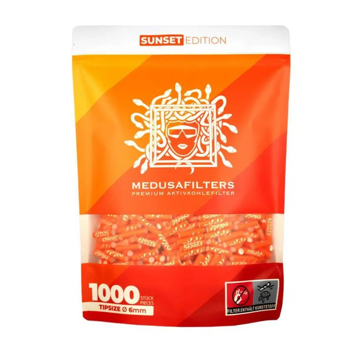 Medusafilters Aktivkohlefilter Sunset 1000 Stück
