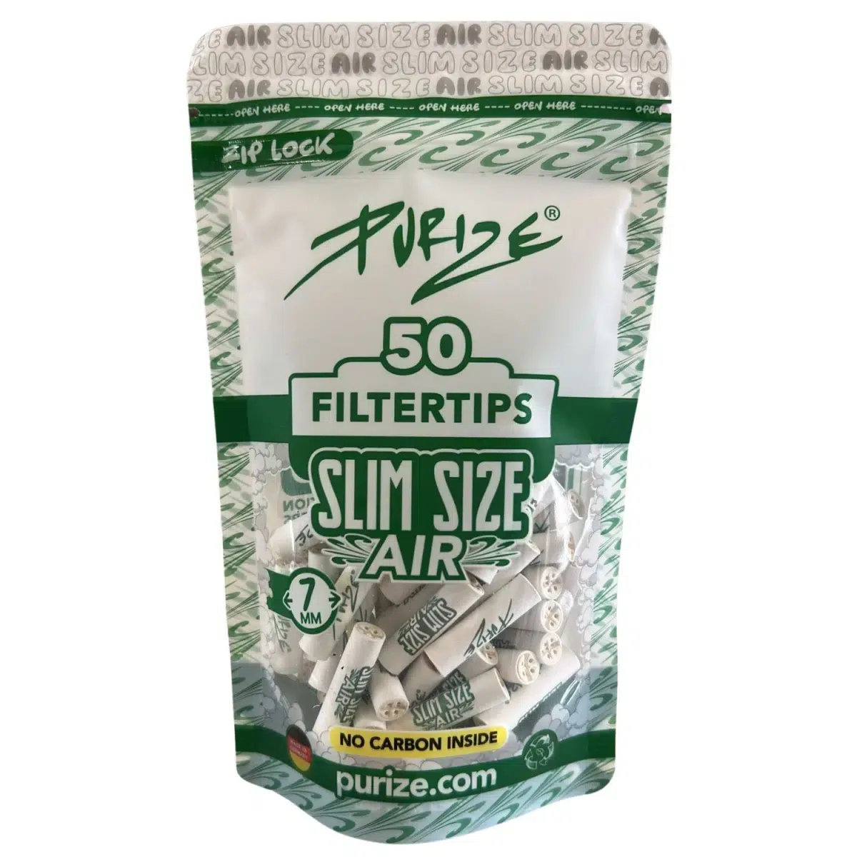 PURIZE Air Filter Slim Size 7mm Weiß