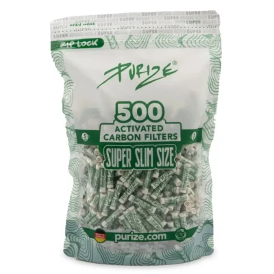 PURIZE Aktivkohlefilter Super Slim Size 5mm – 500 Stück
