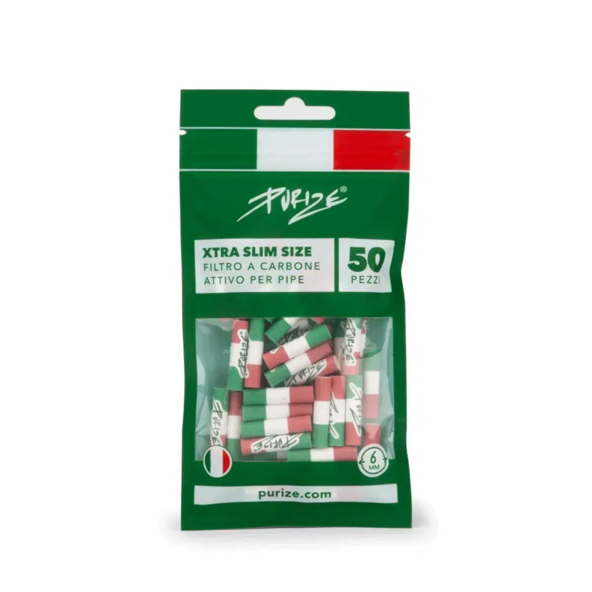 PURIZE Aktivkohlefilter XTRA Slim 6mm ITALY