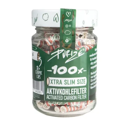 PURIZE Aktivkohlefilter XTRA Slim 6mm XMAS im Glas