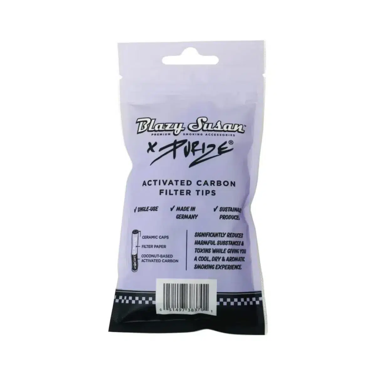 PURIZE x Blazy Susan XTRA Slim 6mm 20 Beutel mit je 50 Filter 4