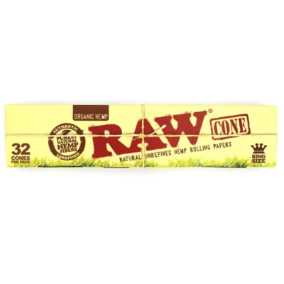 RAW Organic Pre Rolled Cones King Size 32er Pack