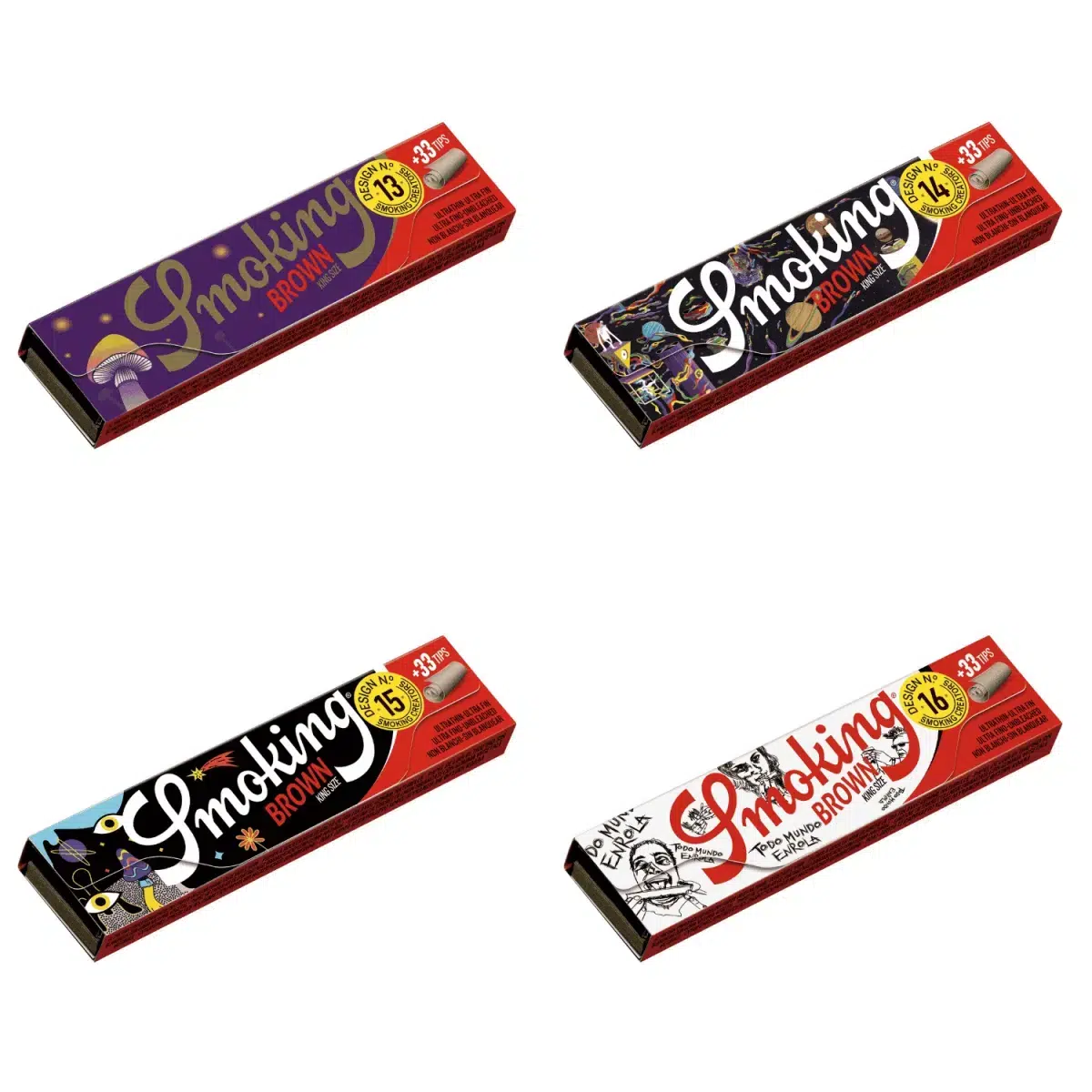 Smoking Brown Creator King Size Papers Tips Box 5