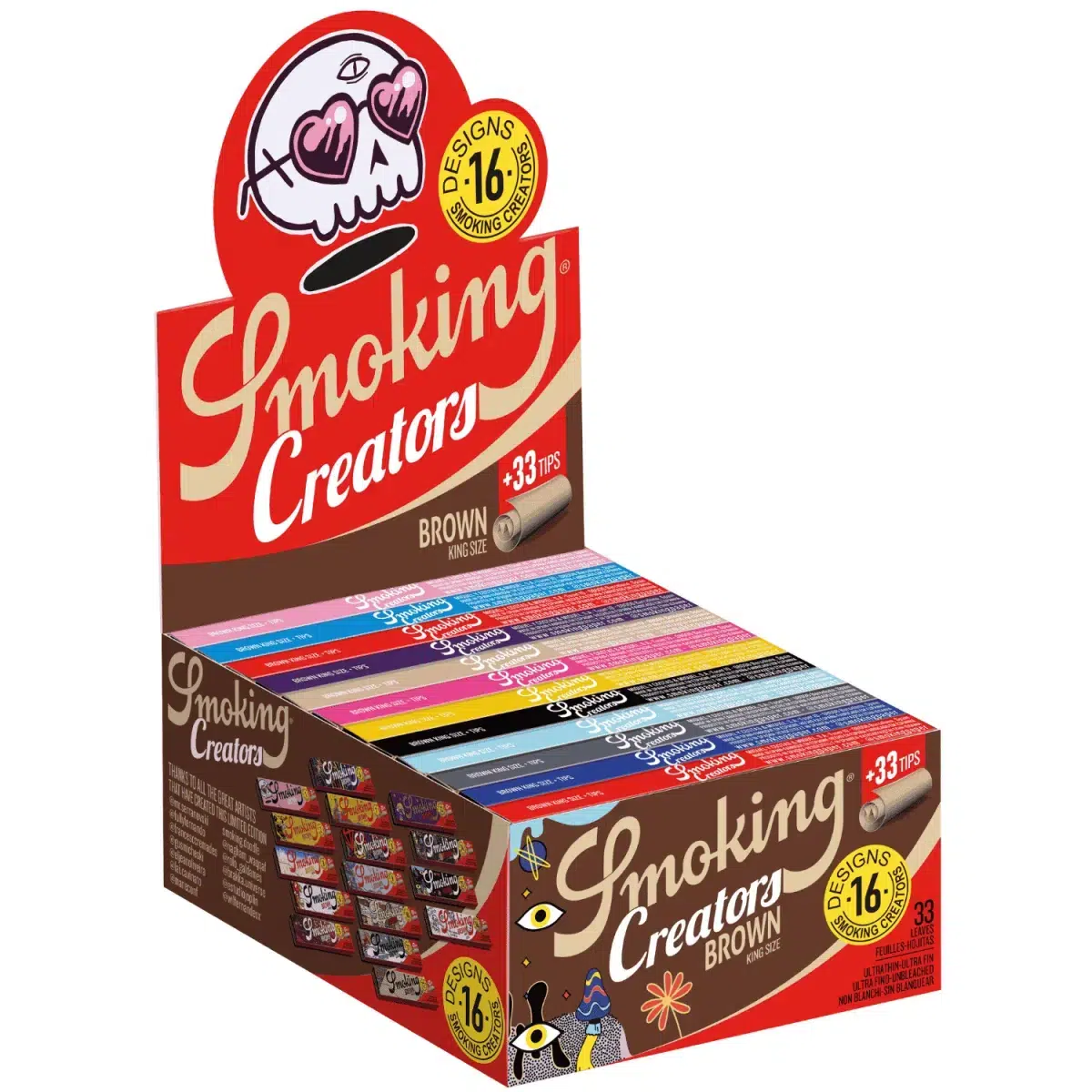 Smoking Brown Creator King Size Papers Tips Box