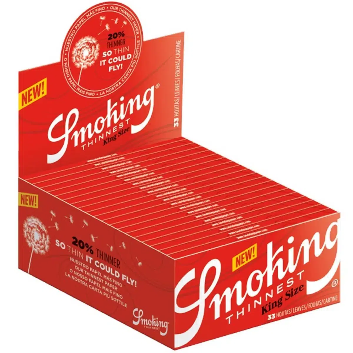 Smoking Thinnest King Size Papers 33 Blatt