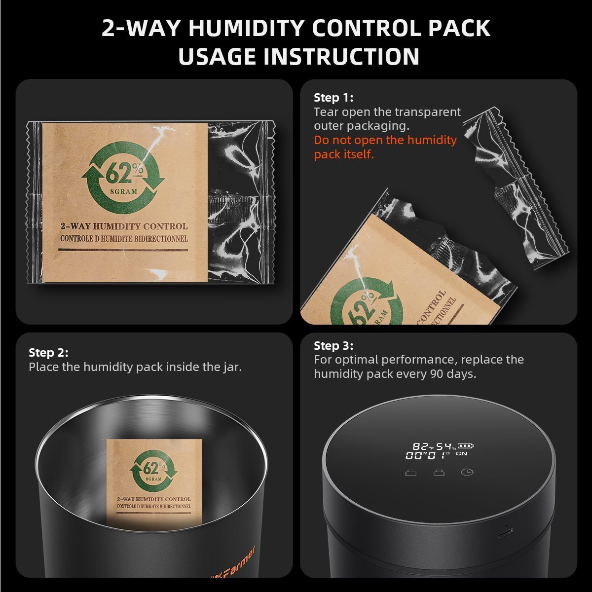 Spider Farmer 2L Auto Cure Smart Jar 8