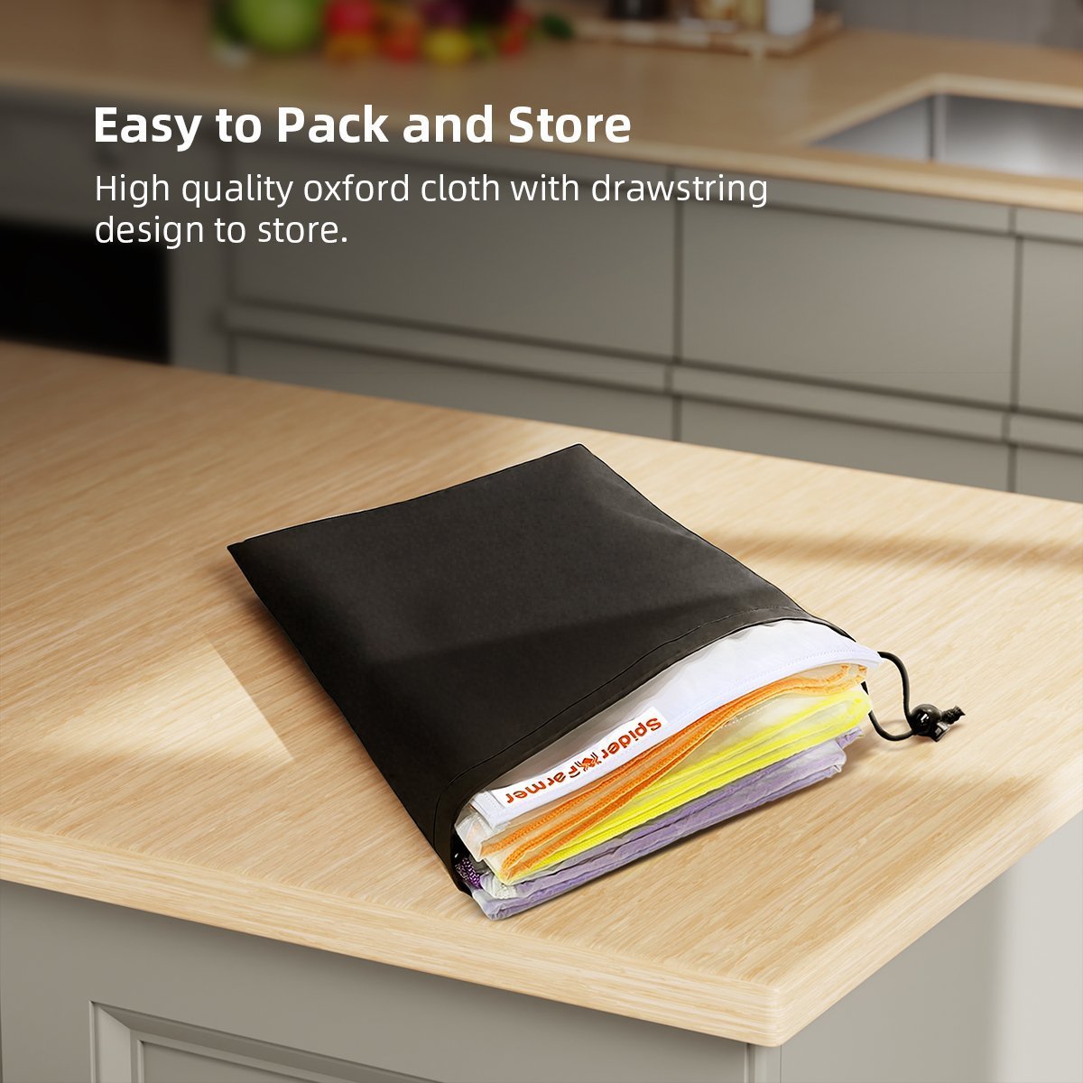 Spider Farmer 5er Pack wiederverwendbare Filterbeutel aus Netzgewebe mit je 5 Gallonen 25–220 Micron 8