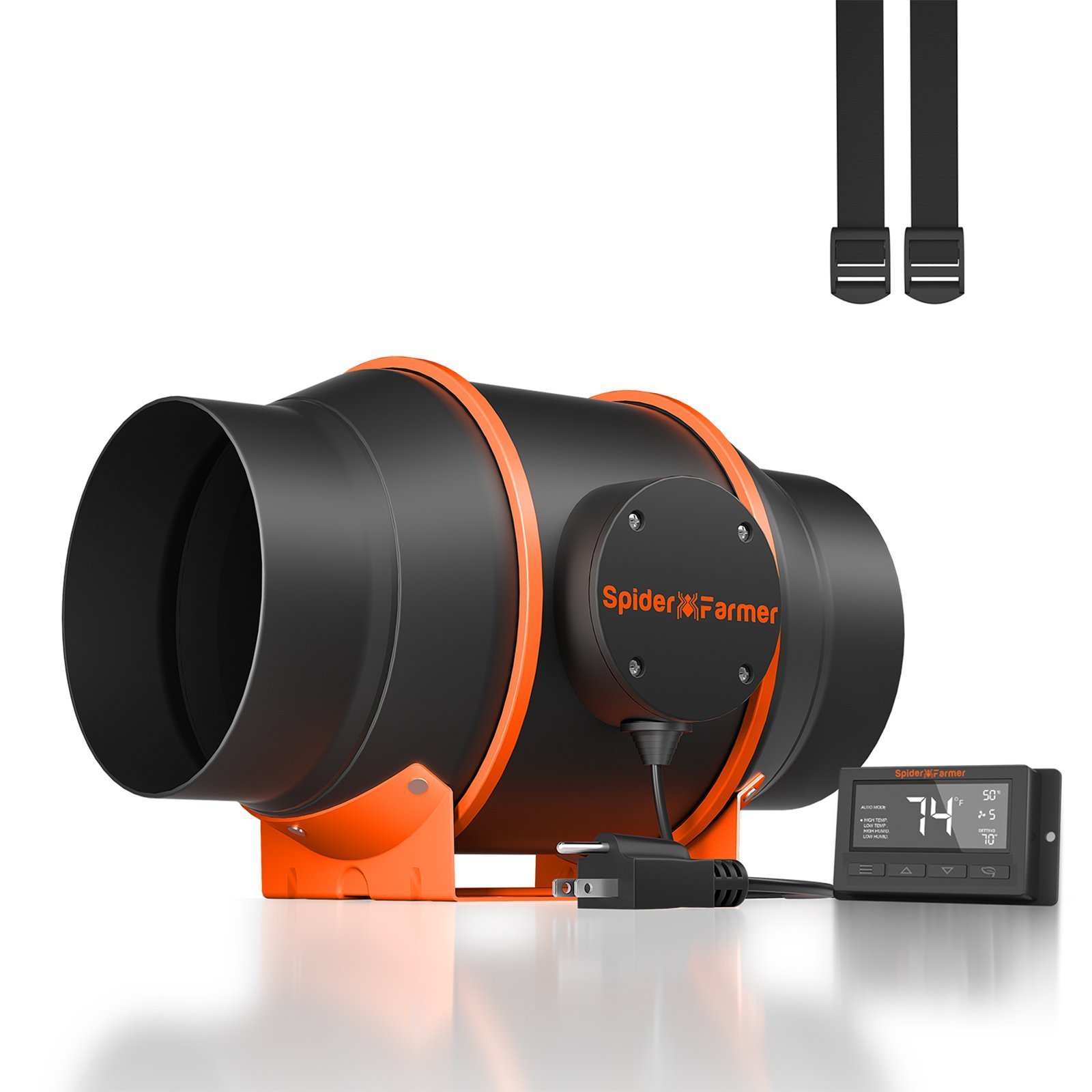 Spider Farmer 6 Zoll Inline Kanalventilator 402 CFM mit GGS Controller
