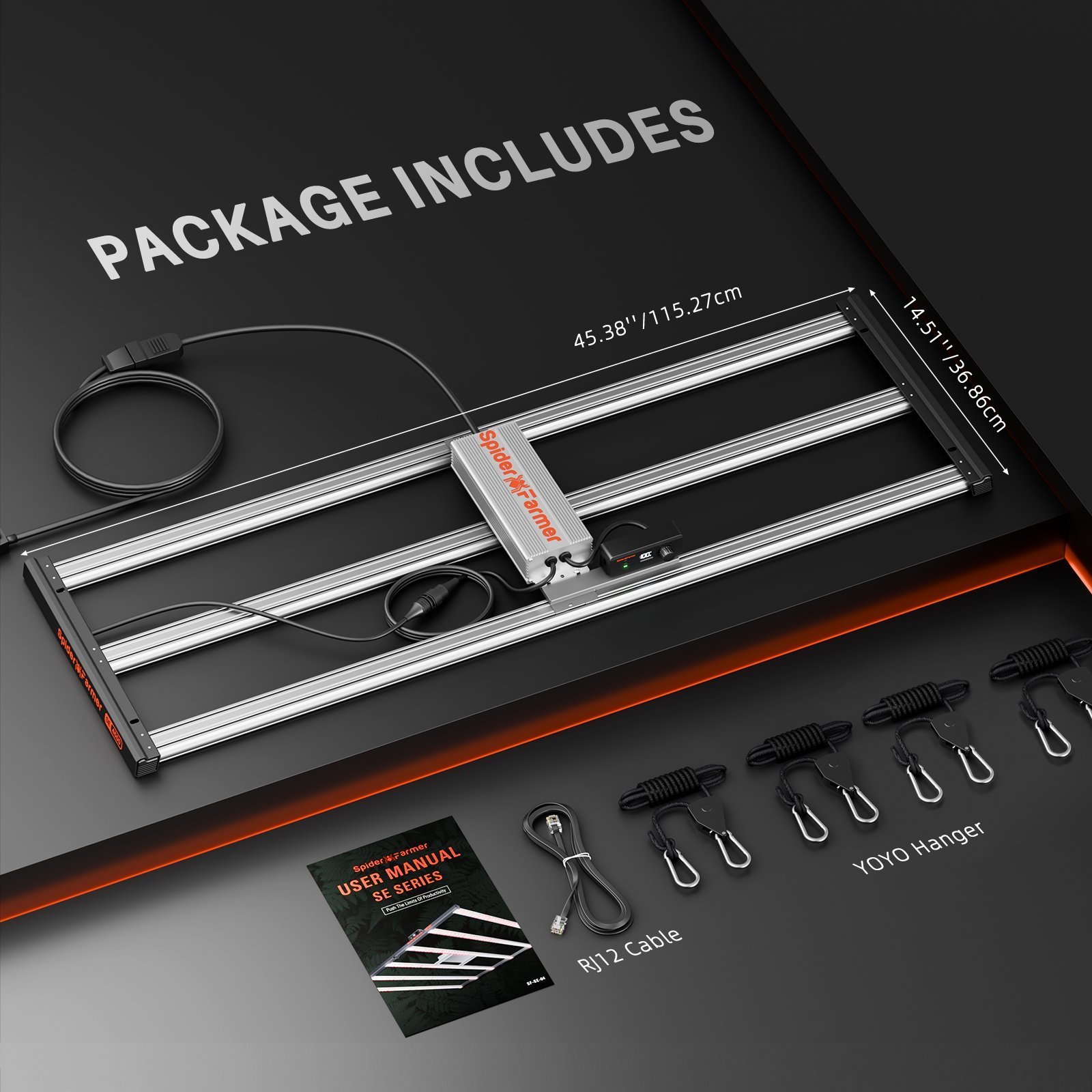 Spider Farmer 70x140x200cm Growzelt Set SE4500 5