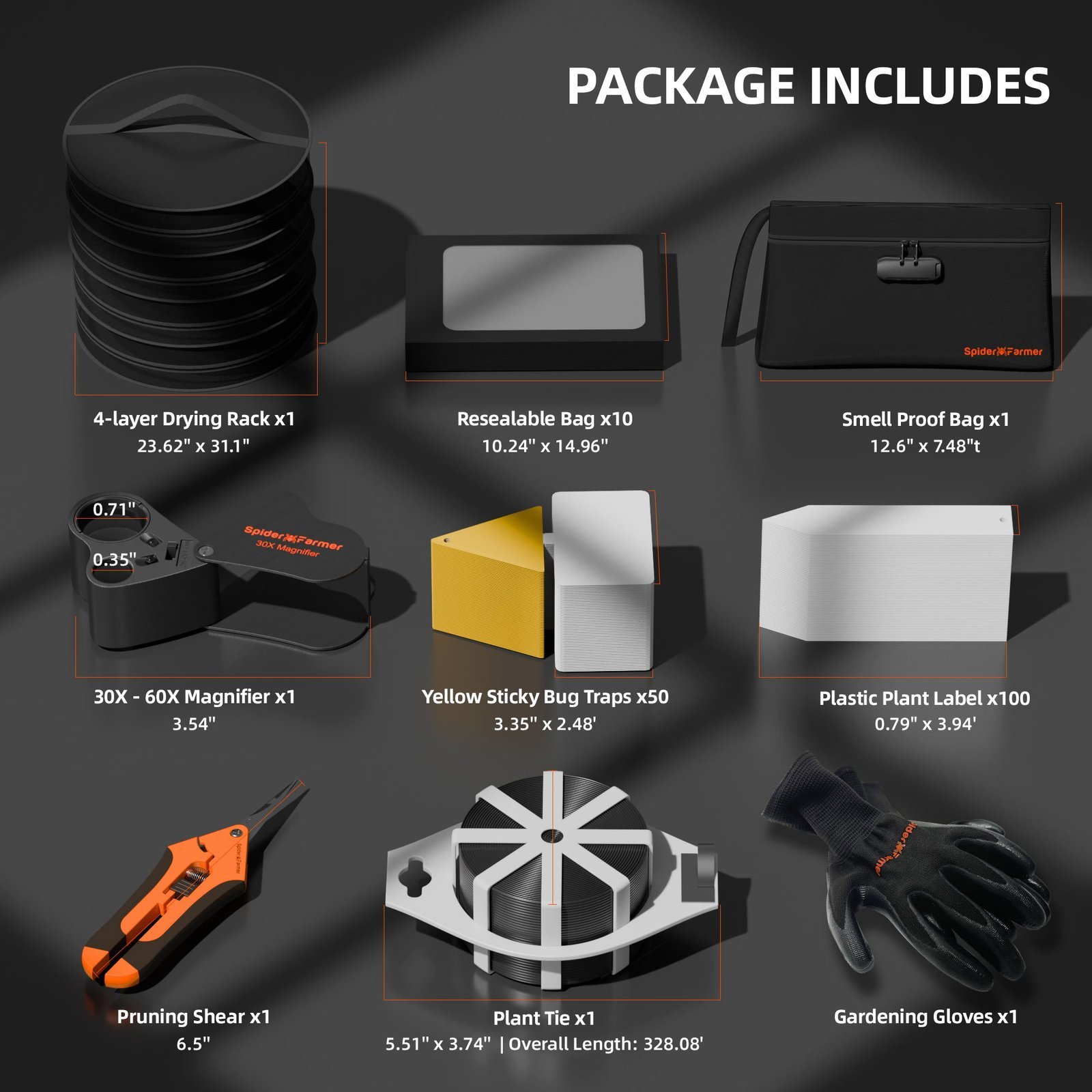 Spider Farmer 9 in 1 Plant Grow Tools Kit 2