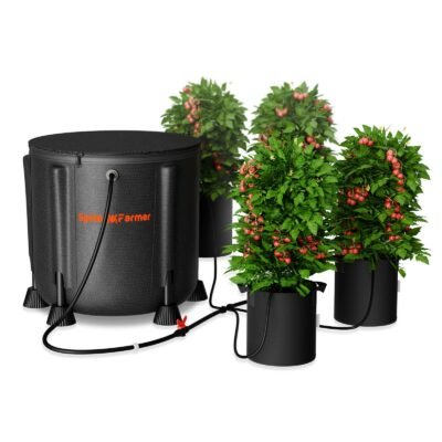 Spider Farmer Automatisches Tropfbewässerungssystem für Pflanzen, Wasserpumpe mit 8 Tropfstrahlern