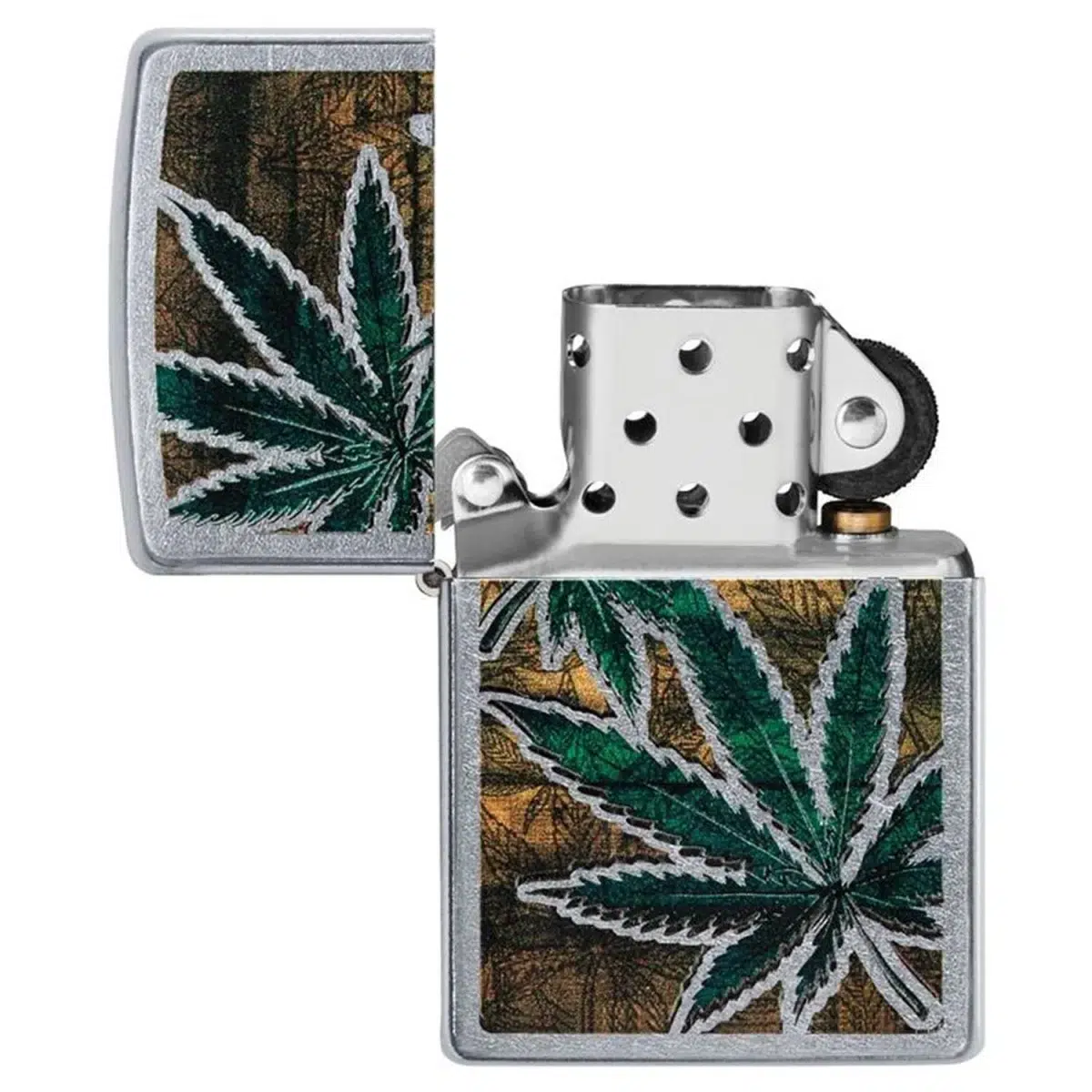 Zippo Benzinfeuerzeug 207 Cannabis Design 4