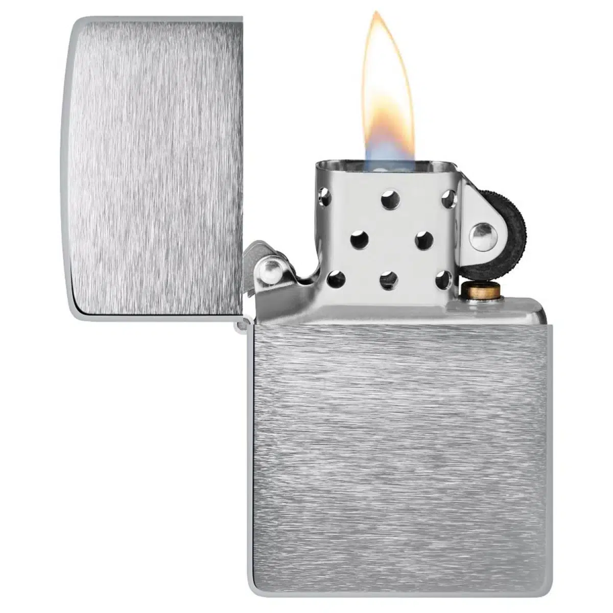 Zippo Benzinfeuerzeug BRUSHED CHROME 3
