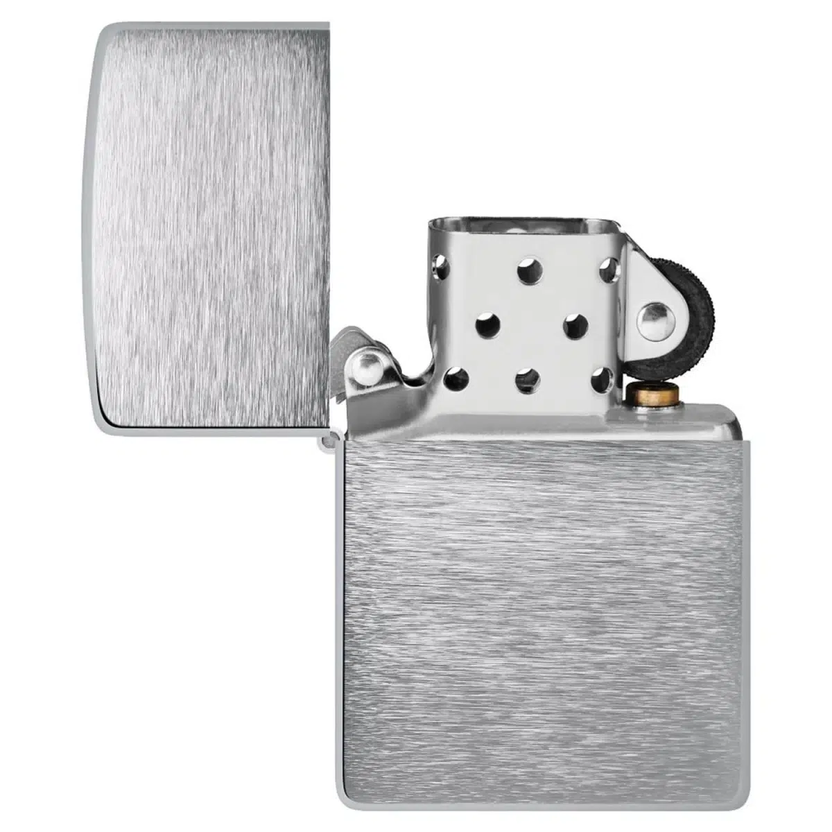 Zippo Benzinfeuerzeug BRUSHED CHROME 4