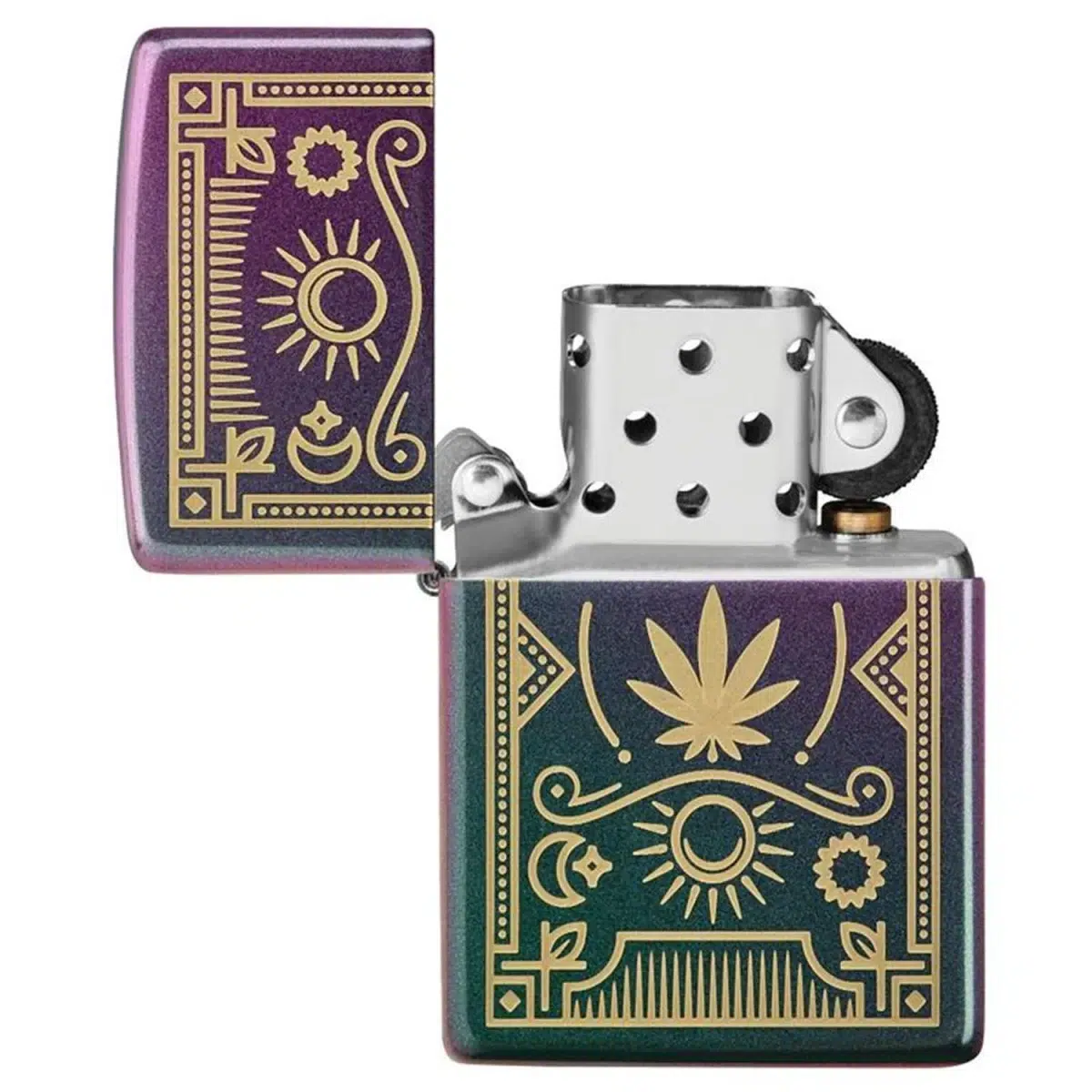 Zippo Benzinfeuerzeug Cannabis Design 2 4