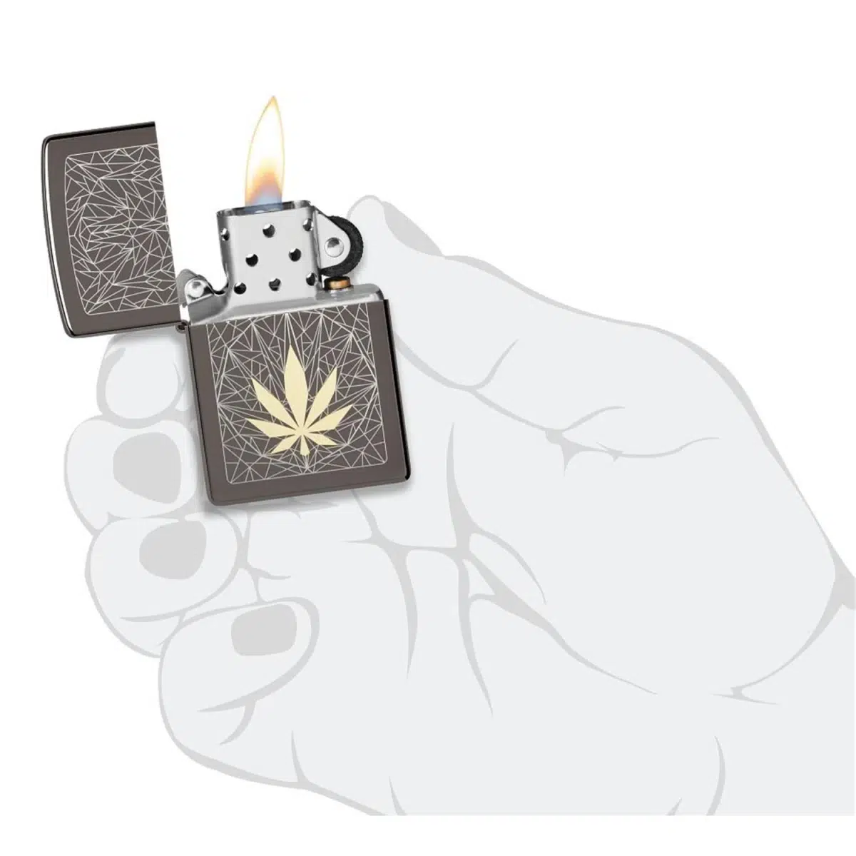 Zippo Benzinfeuerzeug Cannabis Design 5