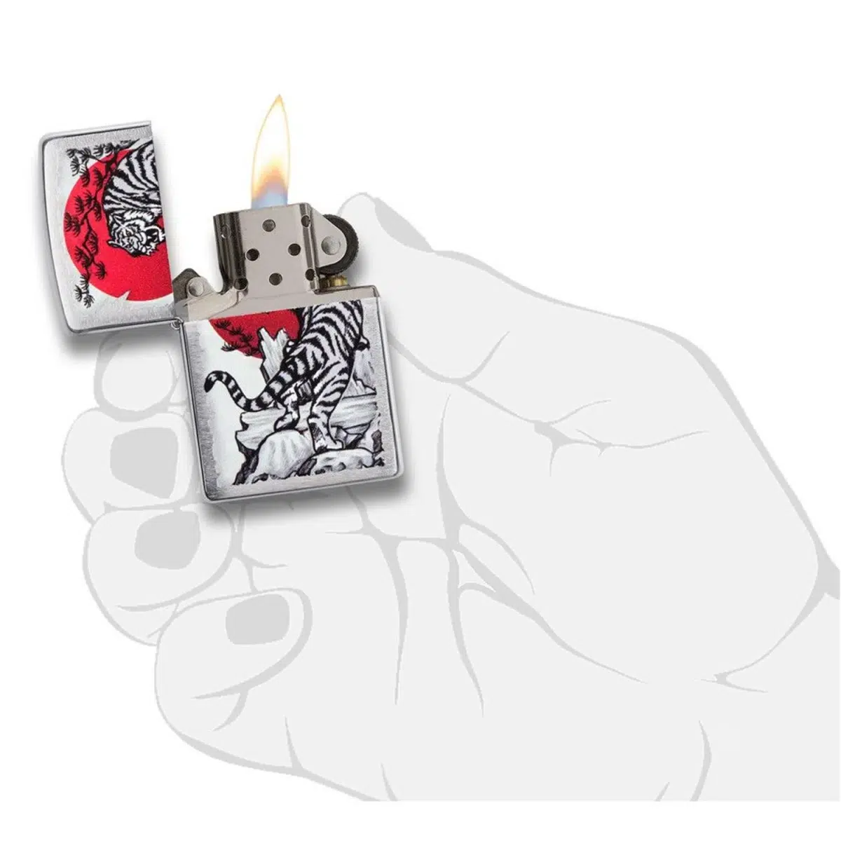 Zippo Benzinfeuerzeug Japan Tiger5