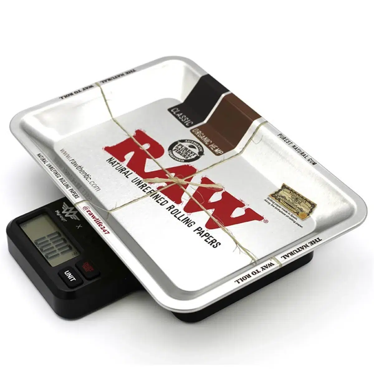 RAW Rolling Tray Digitalwaage 1000g 0