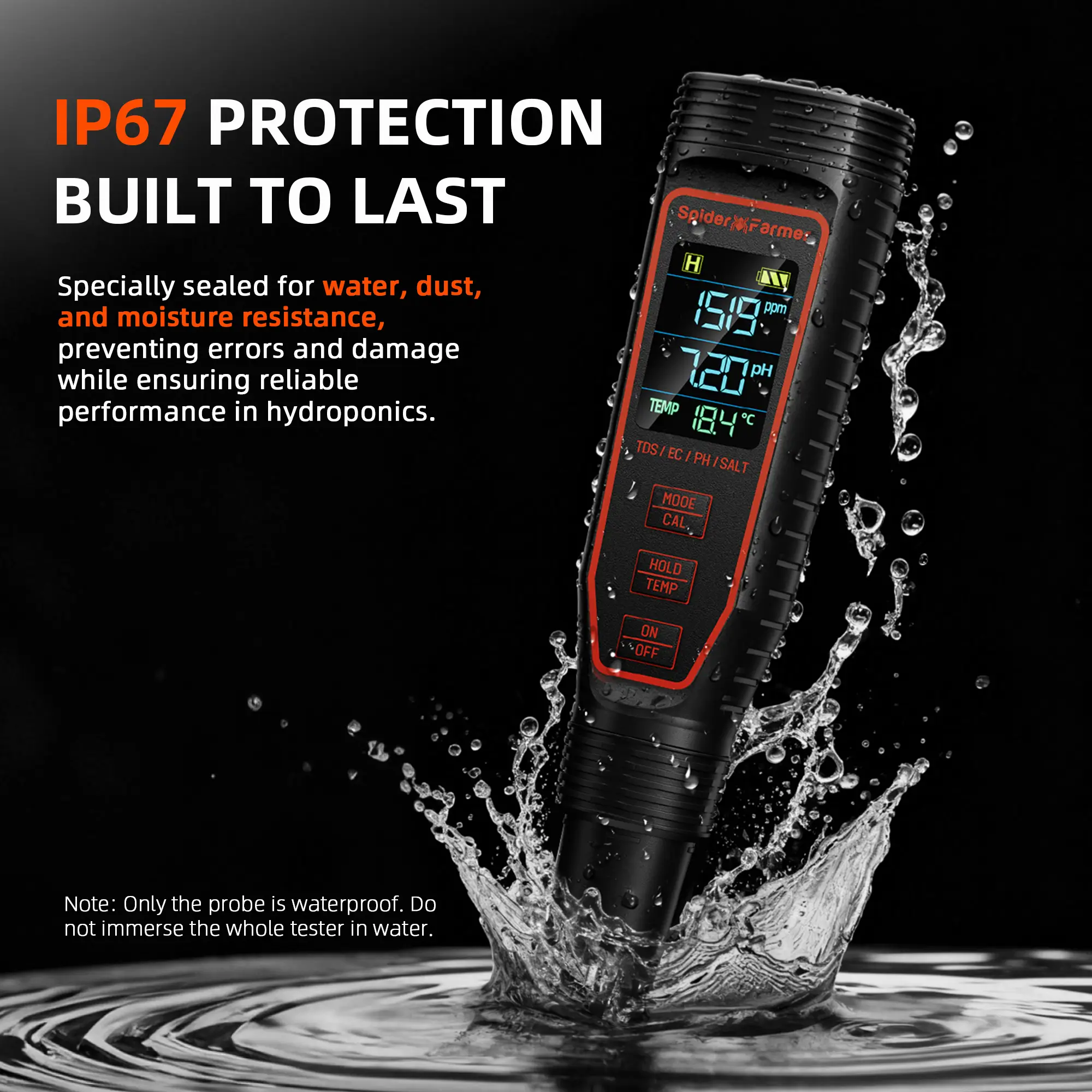 Spider Farmer PH-Meter 5-in-1 – Bild 4