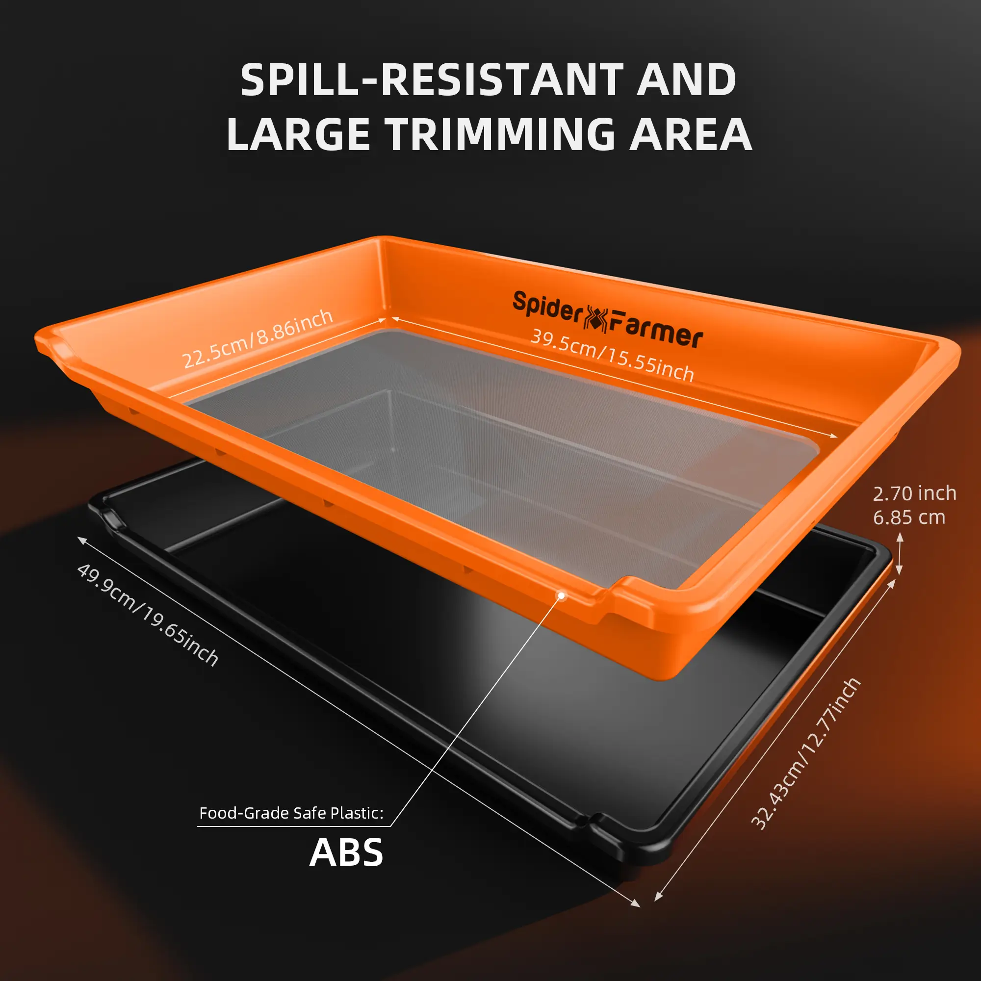 Spider Farmer Trim Tray 2 in 1 150 Micron für Pollen und Kräuter – Bild 3