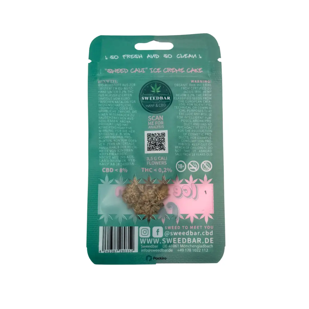 Sweedbar CBD Sweed Cali Ice Cream Cake 1g hinten