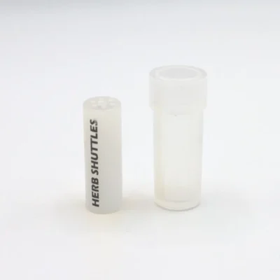 Herb Shuttles Glas-Tip Spiral 10mm Milky White