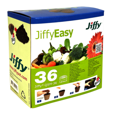 Jiffy Quick soil mix – 36 Tabs je Packung – 38 mm