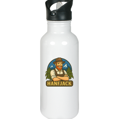 Hanfjack Logo – Edelstahl-Trinkflasche