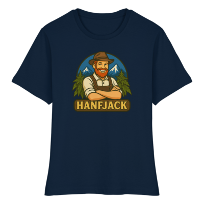 Hanfjack Logo – Fitted Ladies Organic Shirt