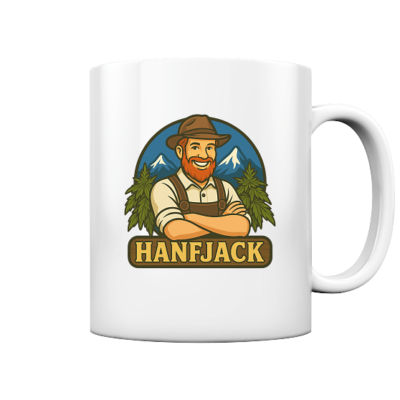 Hanfjack Logo – Tasse glossy
