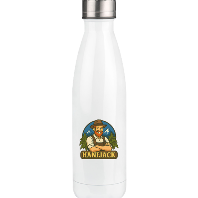 Hanfjack Logo – Thermoflasche 500ml