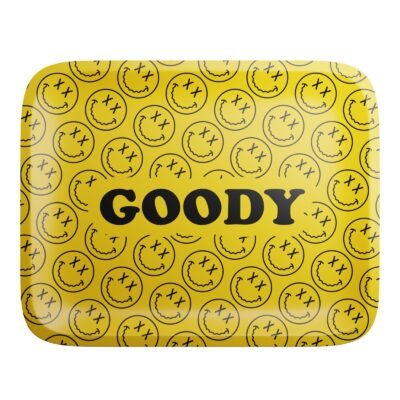 Goody Glass Pattern Face Rolling Tray – Gelb, Medium