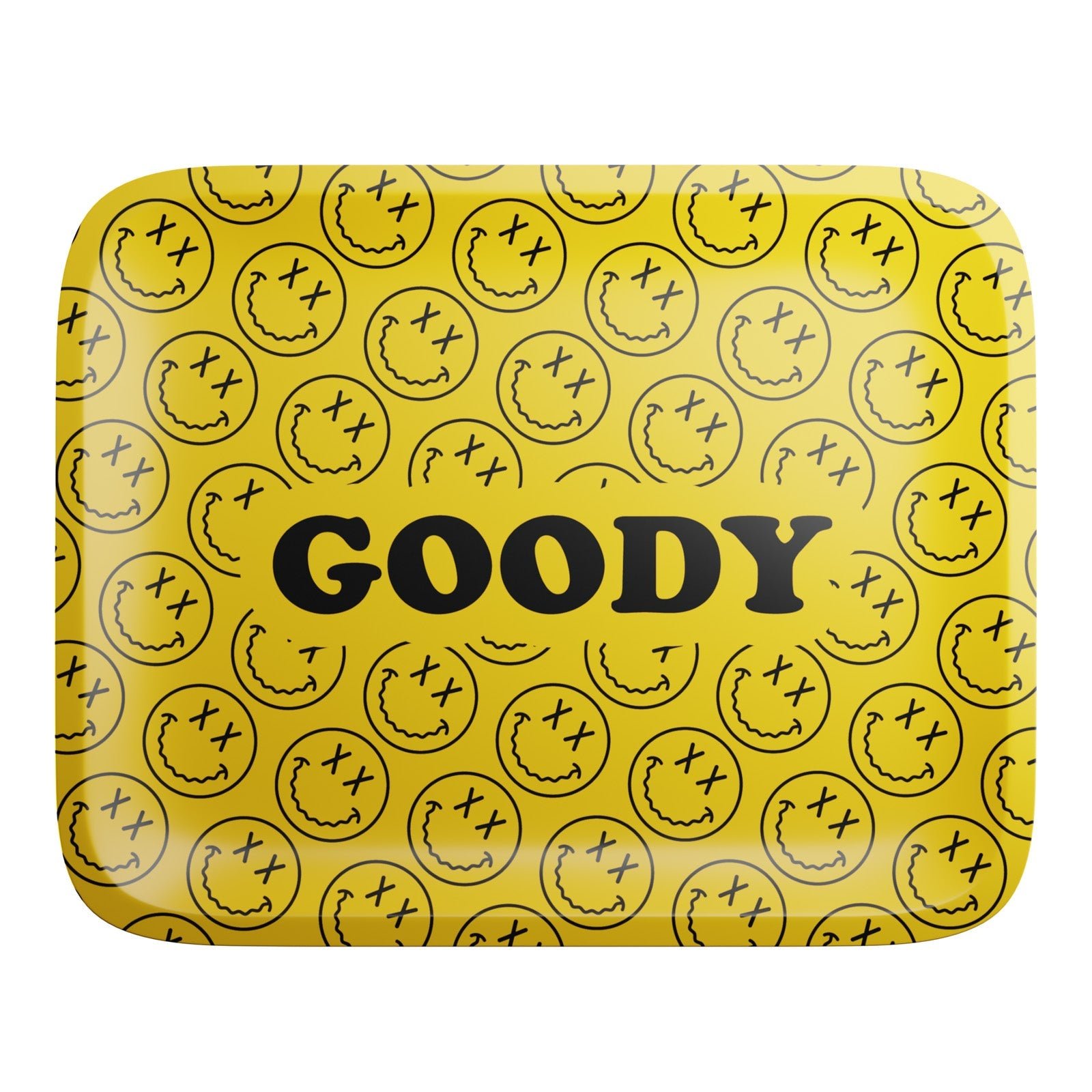 Goody Glass Pattern Face Rolling Tray – Gelb, Medium