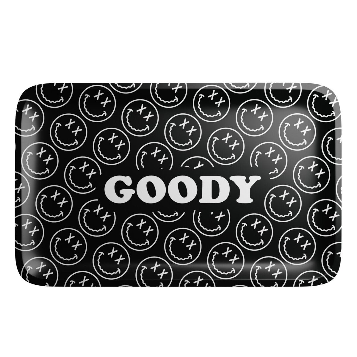 Goody Glass Pattern Face Rolling Tray – Schwarz, Medium