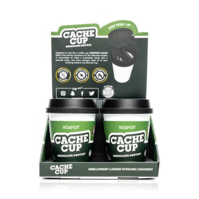 HEMPER Cache Cup geruchsarmer Ascher – White/Black
