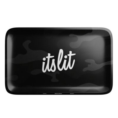 HEMPER It’s Lit Black Camouflage Rolling Tray – Medium