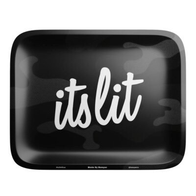 HEMPER It’s Lit Black Camouflage Rolling Tray – Small