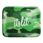 HEMPER It's Lit Light Green Camo Rolling Tray – Small